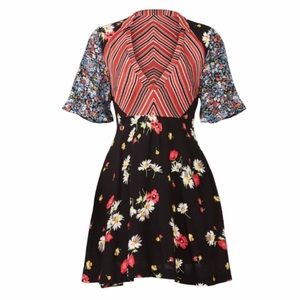 Free People Red, White, Blue Collar Dress